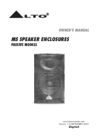 Alto MS-Speaker-Enclosures - User Guide 